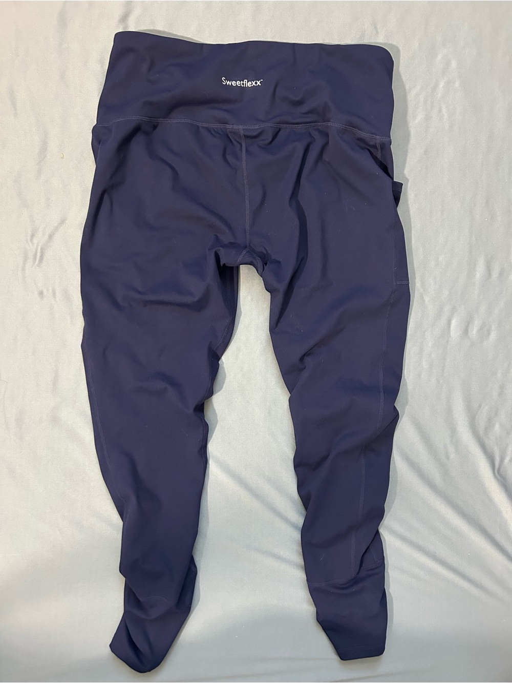 Sweetflexx Resistance Leggings Booty Band Pocket size 20 Navy Yoga Gym
